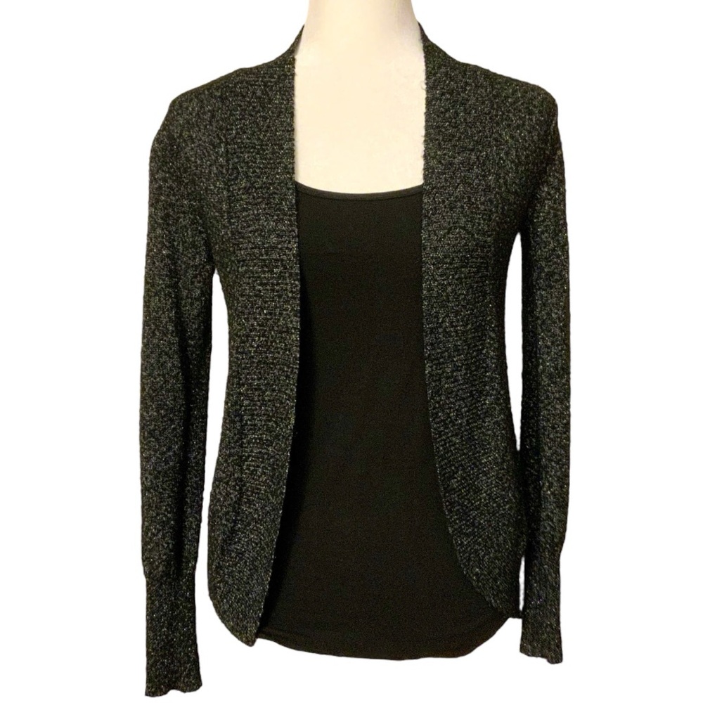 Mossimo Cardigan - Black w/Silver Weave - Size XS - Excellent Condition!